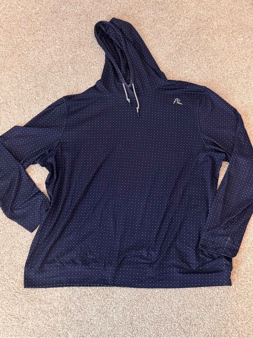 Rhoback Red White & Blue Dot Pullover Hoodie